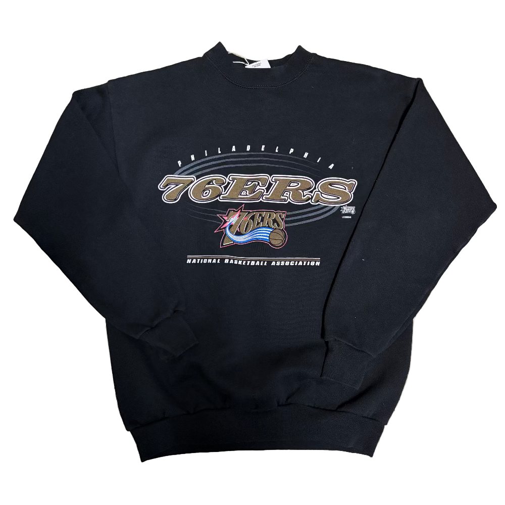 Sixers "Y2K Logo" Crewneck Sweatshirt Size M