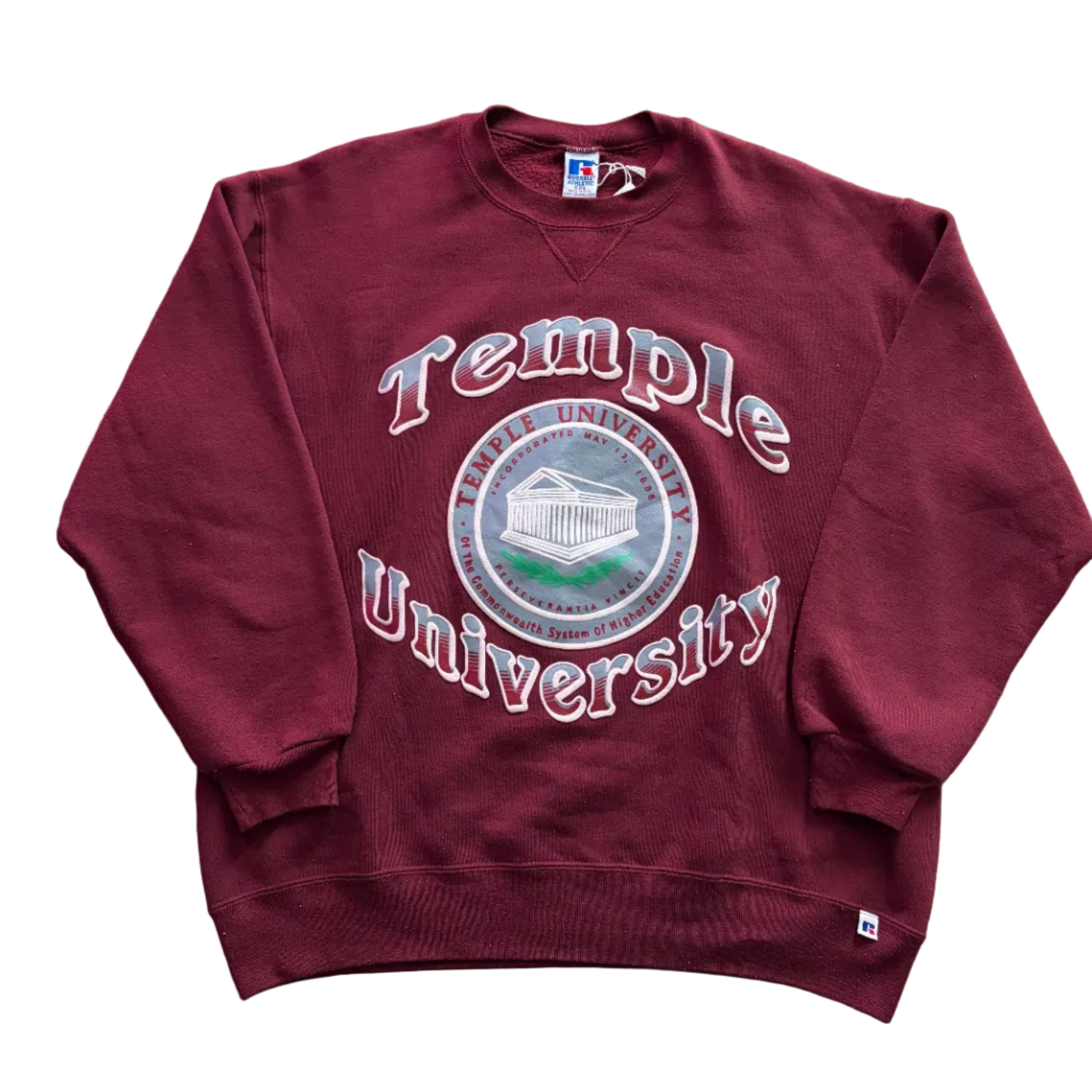 Temple University 90s Russell Athletic Crewneck Size 2XL