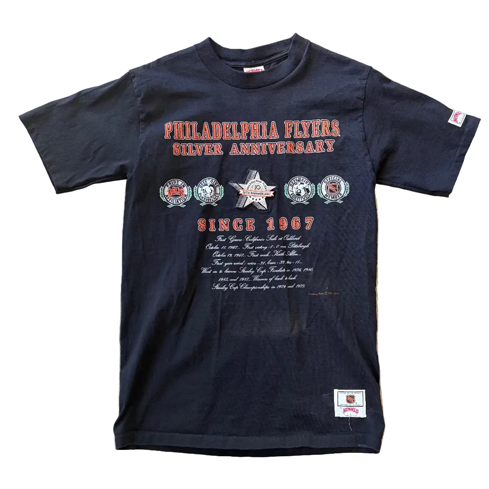 Flyers Silver Anniversary Nutmeg Tee Size M/L