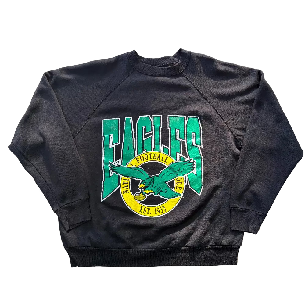 Eagles 90s Tri-Cut Crewneck Sweatshirt Size XL