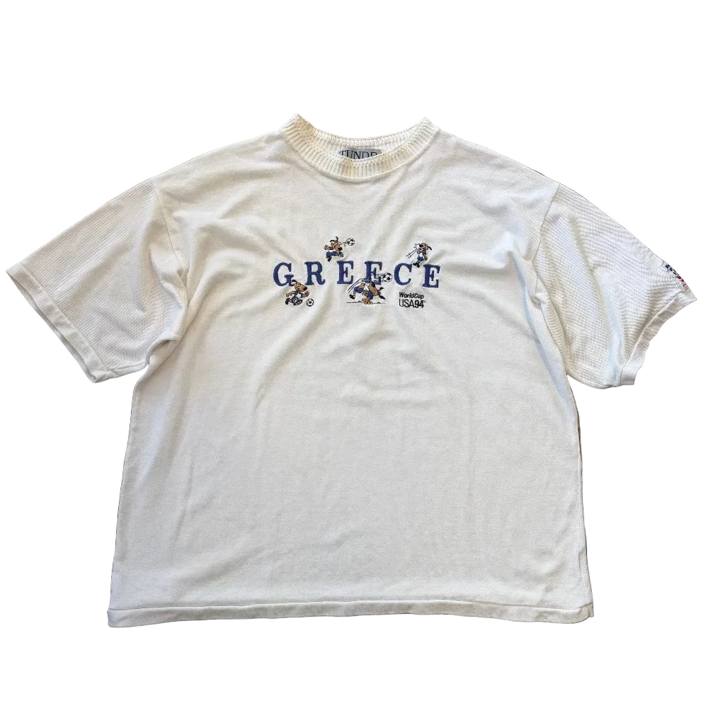 Greece World Cup 1994 Embroidered Striker Tee Size XL