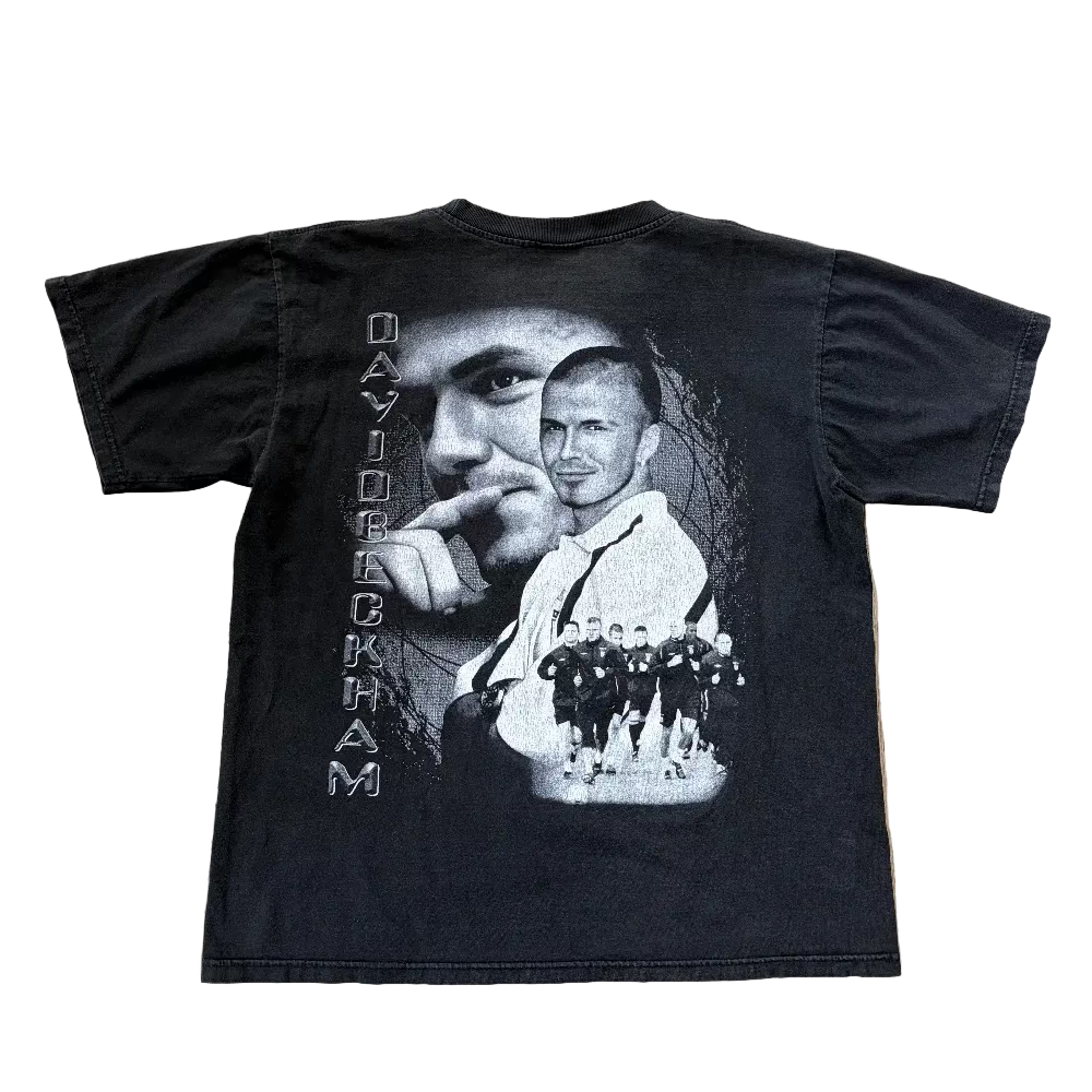 David Beckham Y2K Rap Tee Size L Back