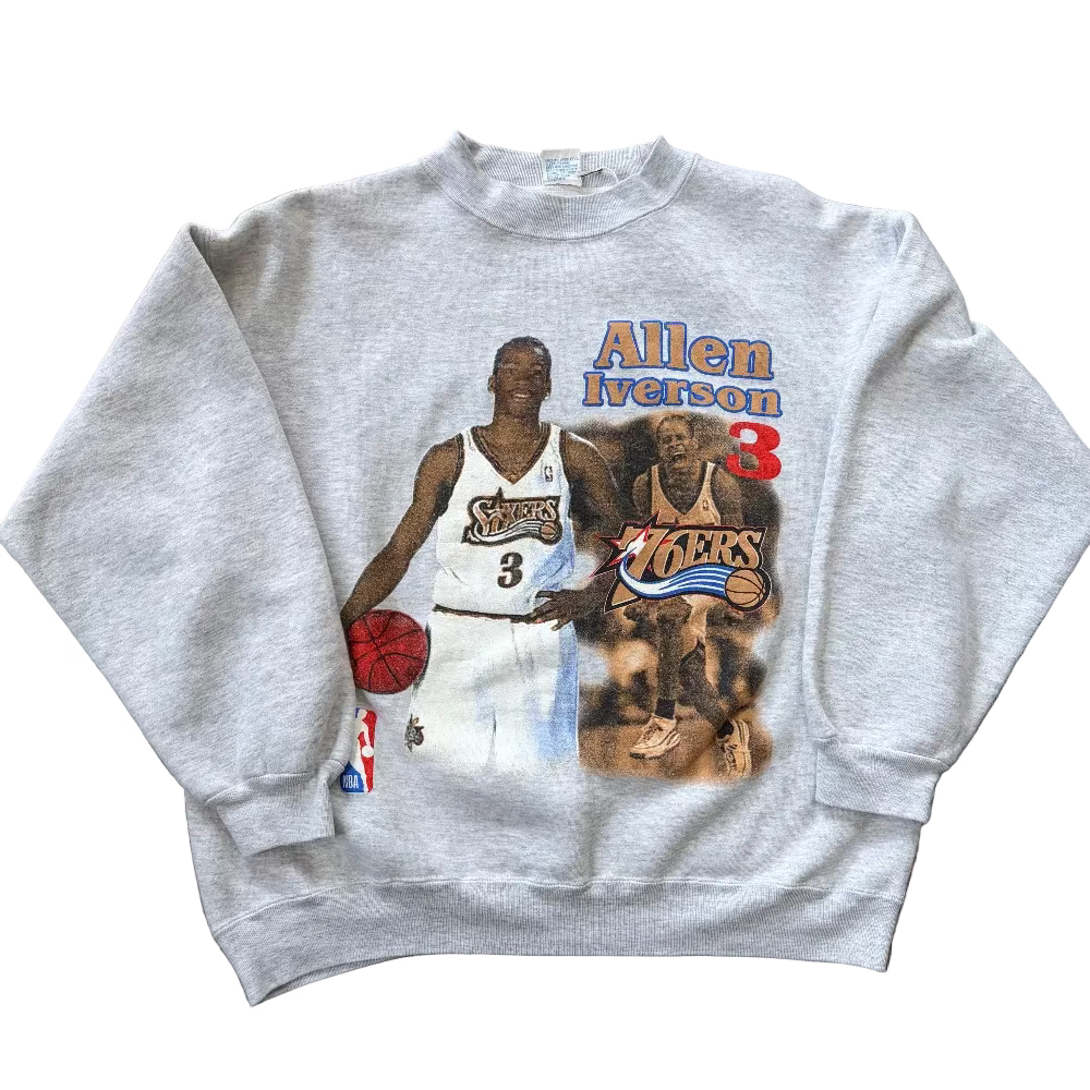Philadelphia 76ers Allen Iverson Crewneck Size L