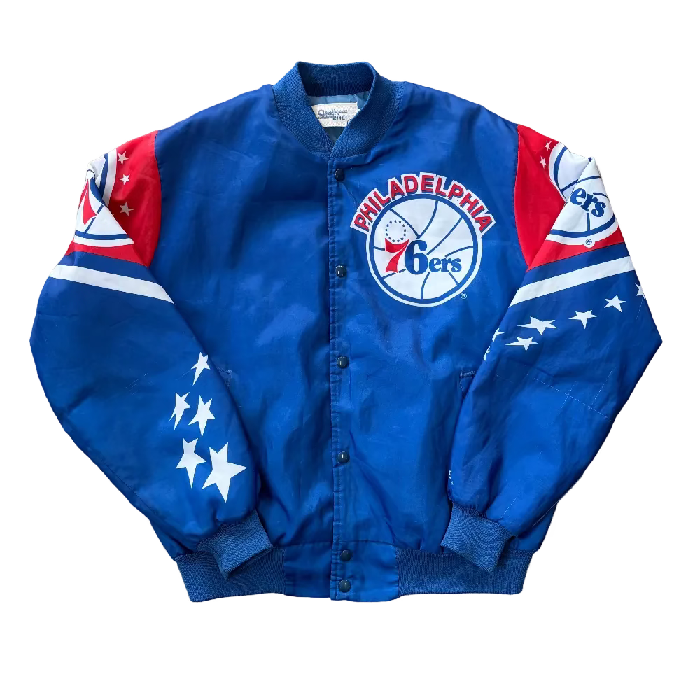 Philadelphia 76ers Chalk Line Shattered Backboard Jacket Size L